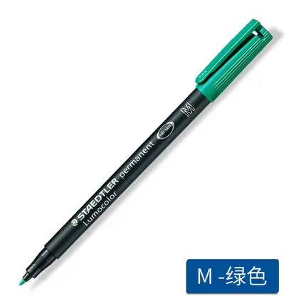 3 шт STAEDTLER 313S 317M rotuladores цветные художественные чернильные маркеры, маркировочные канцелярские принадлежности, офисные школьные принадлежности, быстросохнущие водонепроницаемые - Цвет: Green M