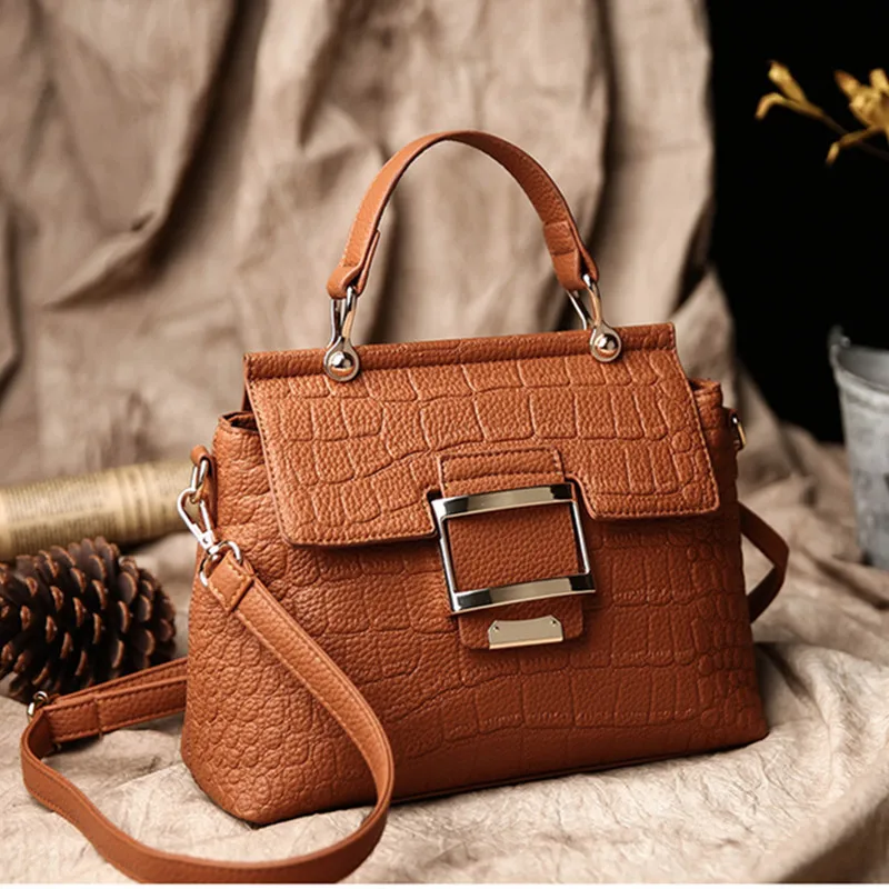 

Handbags Crossbody Women Messenger-Bags Simple-Style Designers Ladies Casual PU New-Arrival