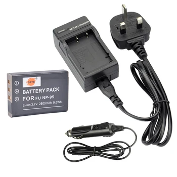 

DSTE NP-95 NP95 Camera Battery with UK Plug Charger Kit for Fuji FinePix F30 X-S1 X70 X100 X100S