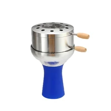 Силиконовые насадки для кальяна чаша дымчатый горшок металлический углеродный разделитель уголь для кальяна держатель кальян наргиле аксессуары