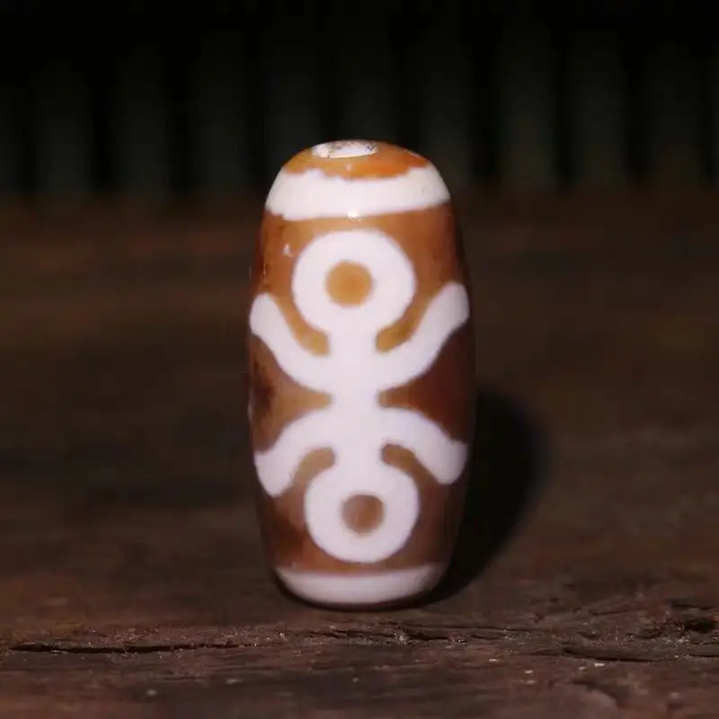 Natural Red Agate Beads,Totem Big Men Dzi,12mm*25mm Beads,Tibetan Dzi Amulet Beads for Bracelet/Necklace DIY Jewelry Making