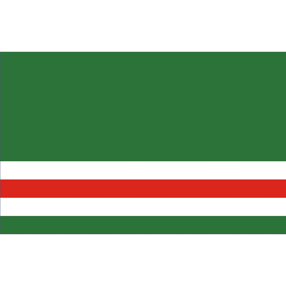 

Chechen Republic Flag Russia State Flag 150X90CM 100D Polyester3x5FT brass grommets custom flag, Free Shipping
