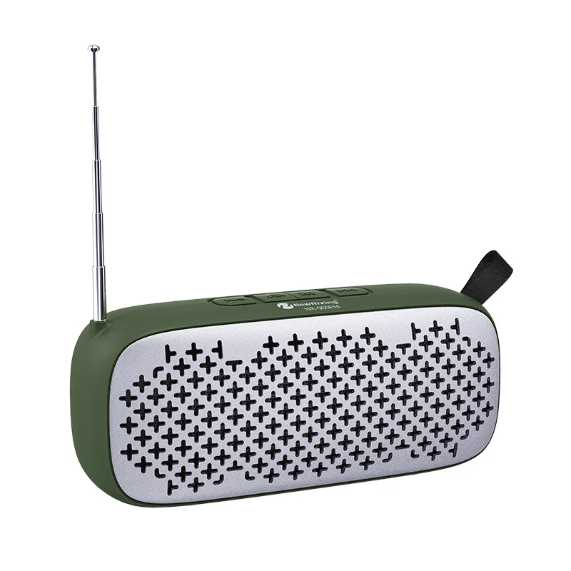 Bluetooth динамик открытый водонепроницаемый портативный беспроводной динамик Колонка громкий динамик Soundbox Поддержка TF карта FM радио Aux вход - Цвет: green caixa de som