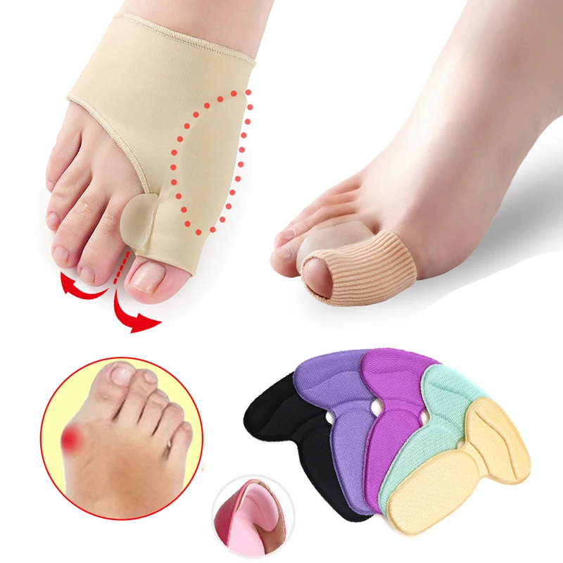 1/2/3Pair Foot Care Tools Toe Corrector Thumb Straightener Gel Cushion Pad Hallux Valgus Bunion Corrector for Pedicure Feet Care