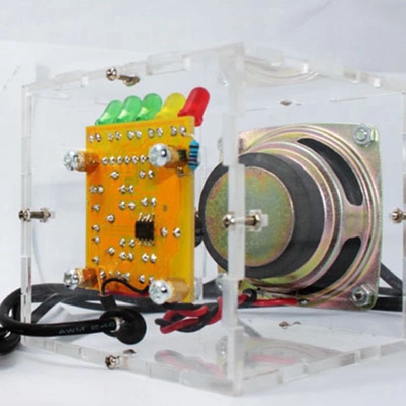 Diy Speaker Kit Sets with Case 3Wx2 Amplifier Speaker Electronic DIY Training Welding Assembly Parts-Hot