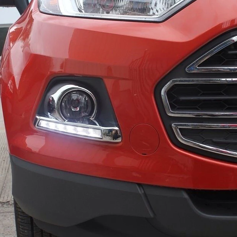 2 шт. для Ford Ecosport 2013- 6000K белый светильник Светодиодный дневной ходовой светильник DRL Автомобильная противотуманная фара