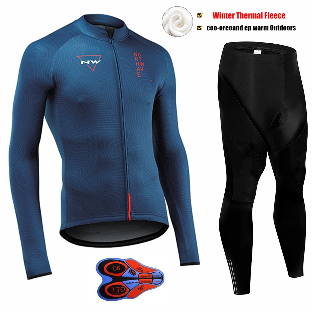 Pic Color Northwave Pro Team Зимняя одежда для велоспорта дышащая Ropa Ciclismo Одежда с длинным рукавом для горного велосипеда одежда для спорта на открытом воздухе - Цвет: Pic Color