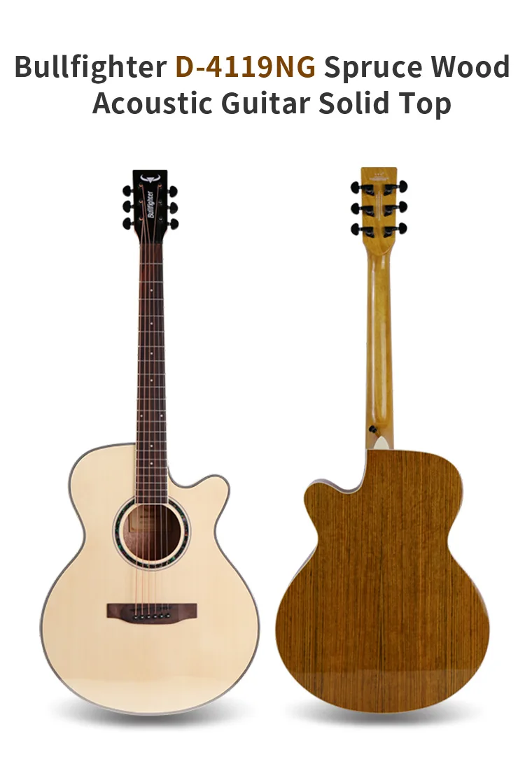Bullfighter D-4119NG ель доступный OEM Акустическая гитара Твердый Топ