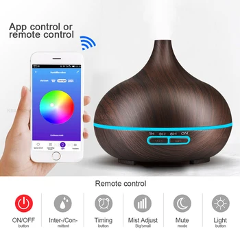 

Electric Aroma Diffuser Air Humidifier Essential Oil Diffuser Aroma Lamp Aromatherapy Mist Maker Smart APP Remote Control