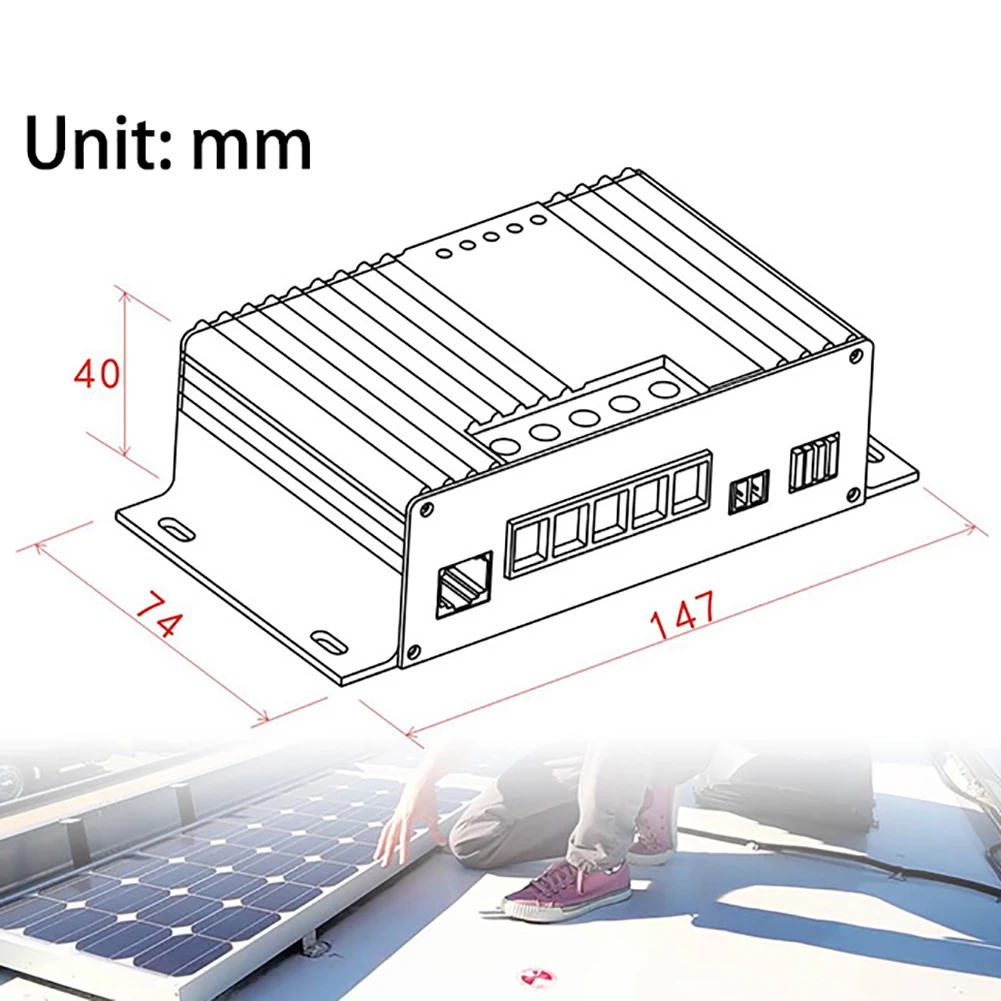 MPPT5012A-DUO mppt 12a 12 v dupla solar