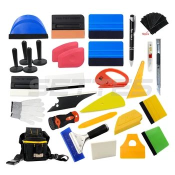 

Car Wrapping Install Tools Kit Vinyl Wrap Bag Felt Squeegee Razor Glove 4 Magnet