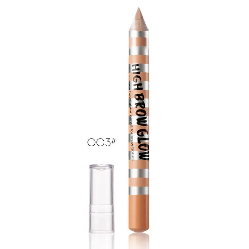 Горячая 3D карандаш для бровей молния жемчуг свет коррекция шелкопряда Ручка Макияж инструмент красоты гель макияж для бровей P1 - Цвет: A03