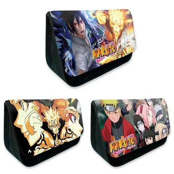 

Anime Naruto School Pencil Bag Pencil Case Makeup Bag Zipper Pouch Students Stationery Pouch Office Supplies