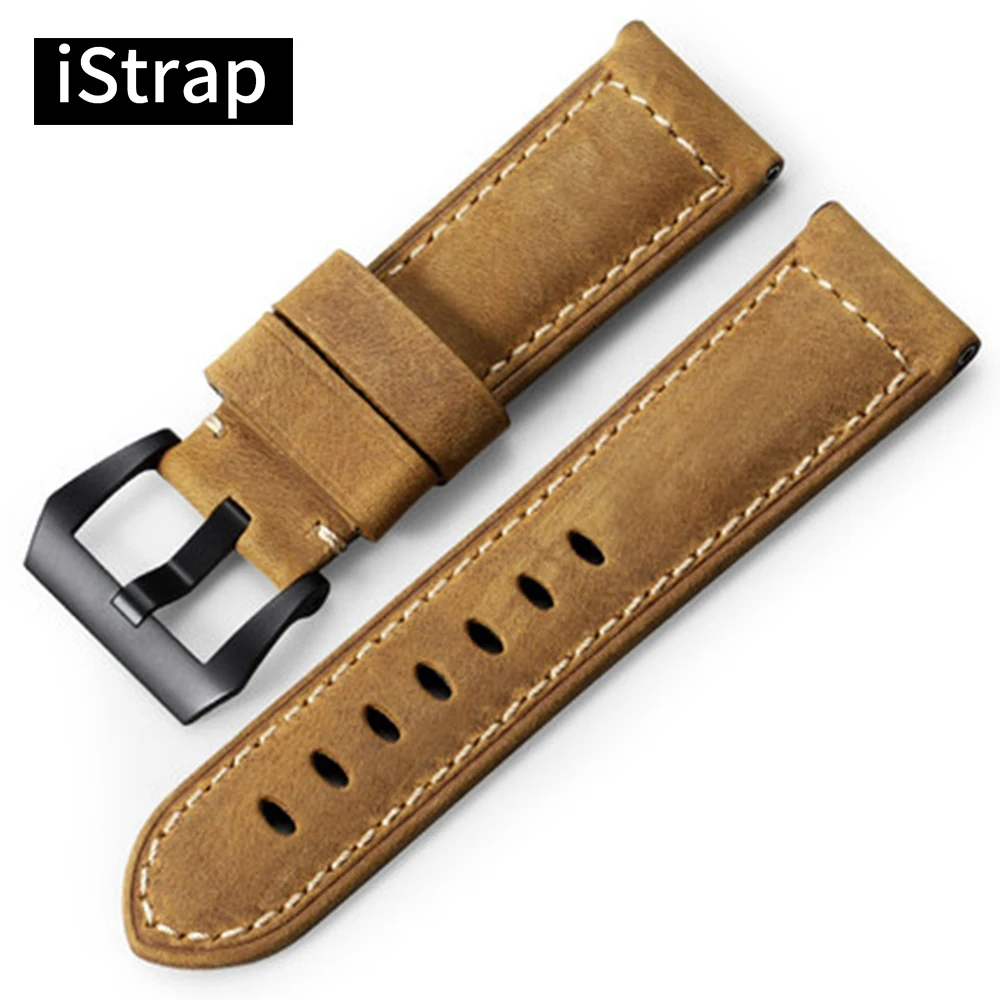 Ремешок для часов iStrap 22 мм сменный кожаный ремешок с пряжкой tang ПАМ|buckle wristband|buckle