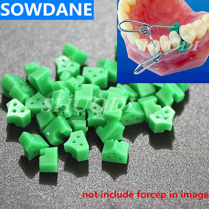 40 Pcs Dental Orthodontic Add On Autoclavable Silicon Rubber Elastic Wedge Wedges Dental