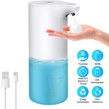 AIRMSEN Touchless Automatic Soap Dispenser USB Charging Smart Foam Machine Infrared Sensor Foam Soap Dispenser Hand Sanitizer