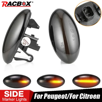 

2pcs Led Dynamic Turn Signal Side Marker Light Sequential Blinker Light For Peugeot 307 206 207 407 107 607 For Citroen C1 C2 C3
