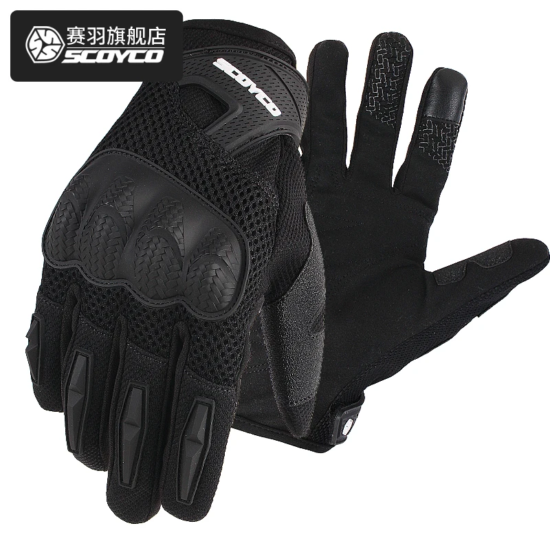 Summer New SCOYCO Motorcycle Racing Glove can Touch Screen Knight riding equipment Anti-fall Breathable Motorbike gloves