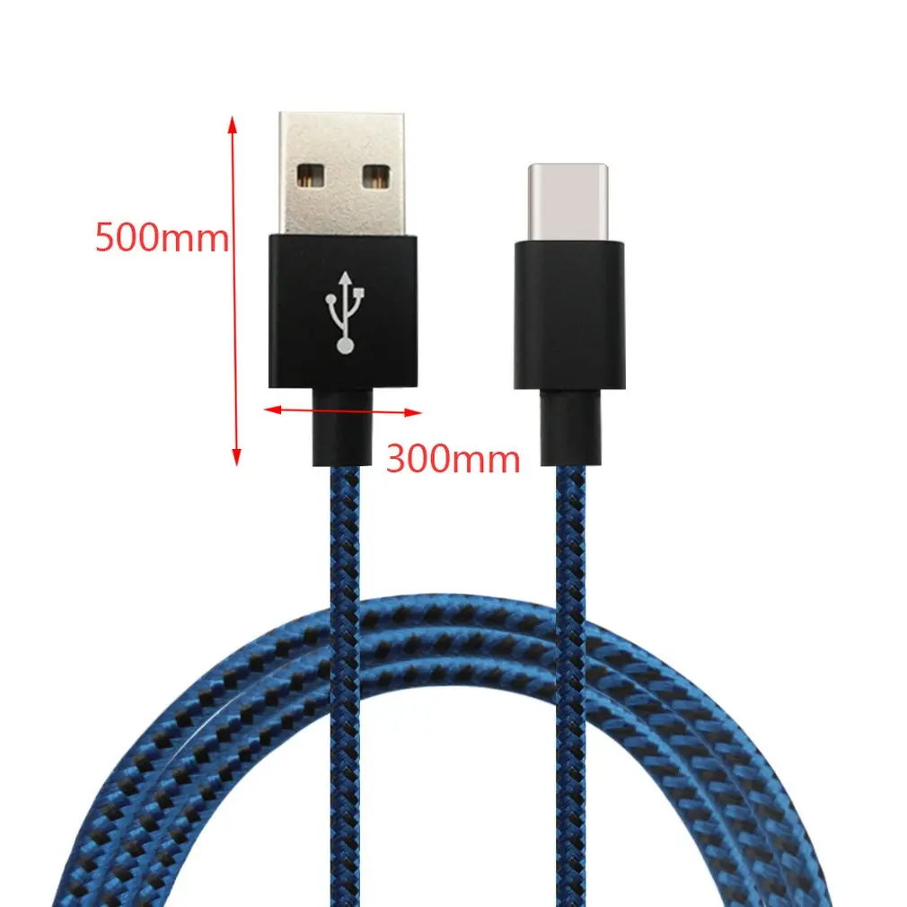 Nylon Weaving Phone Charger Universal USB3.1 Type-C Charger Date Cable Phone Charging Cord Phone Accessories