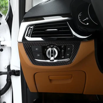 

Carbon fiber For BMW 5 Series G30 528li 530li 2018-20 X4 G02 2018-20 ABS Chrome Headlight Frame Trim Car Accessories