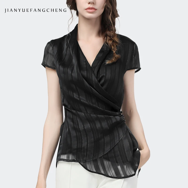 V Neck Elegant Blouses|Shirt| - AliExpress