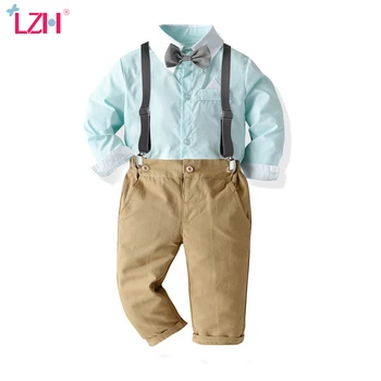 

LZH Children Clothing New Autumn Winter Baby Boys Clothes Kids Birthday Party Suit Long Sleeve Shirts Pants Outfit Sets 1-4 Year