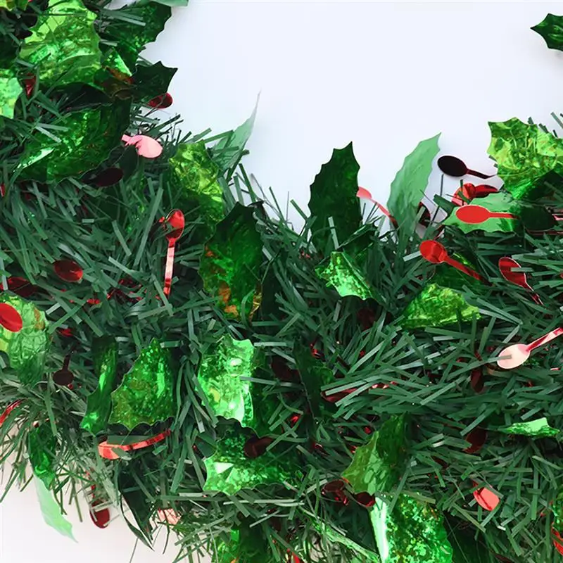 15.75in Christmas Wreath Artificial Decorative Door Hanging Wreath Xmas Decor For Party Home Decoration