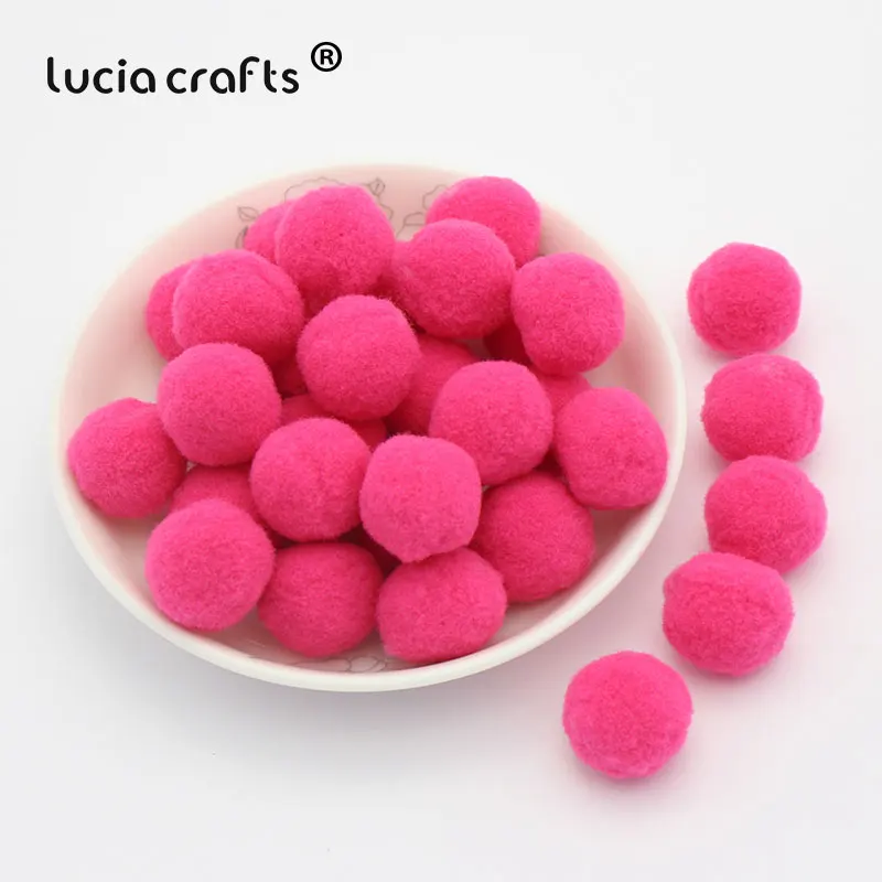 Lucia crafts 288 шт./лот 10 мм Разноцветные помпоны мягкие шарики-Помпоны DIY Швейные Свадебные Скрапбукинг Аксессуары для декора K0405