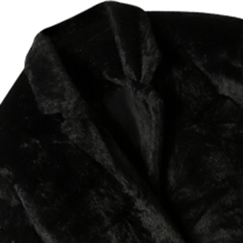 Lautaro Winter Oversized Long Black Soft Faux Fur Trench Coat for Women Long Sleeve Sashes Casual Stylish Korean Fashion 2021 5