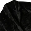 Lautaro Winter Oversized Long Black Soft Faux Fur Trench Coat for Women Long Sleeve Sashes Casual Stylish Korean Fashion 2021 5