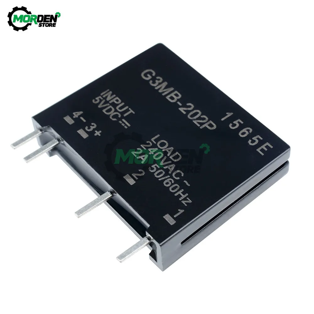 DC 5V G3MB-202P 1 Channel Solid-State Relay Board DC-AC PCB SIP SSR G3MB 202P Mounting Module AC 240V 2A 50/60Hz | Обустройство дома