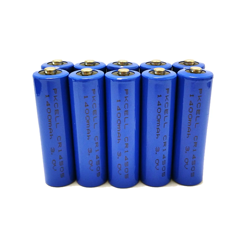 

50 X 3V AA Lithium Battery 1400mAh CR14505 14505 Primary Lithium Battery Mno2 Cylindrical Cell UL Certified (Non Rechargeable)