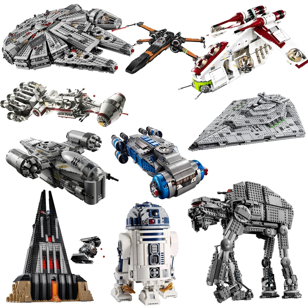 Звезды космический корабль имперские войны строительные блоки MOC кирпич