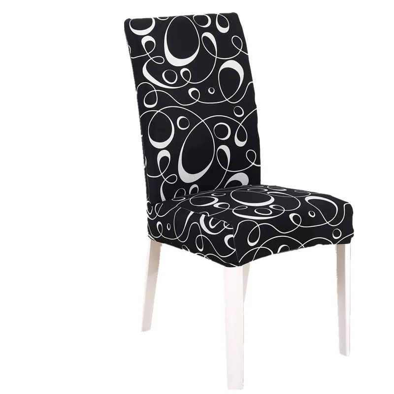 Спандекс эластичный принт обеденный чехол для кресла современный Съемный Анти-грязный чехол для сидений на кухне чехлы на кресла стрейч для банкета
