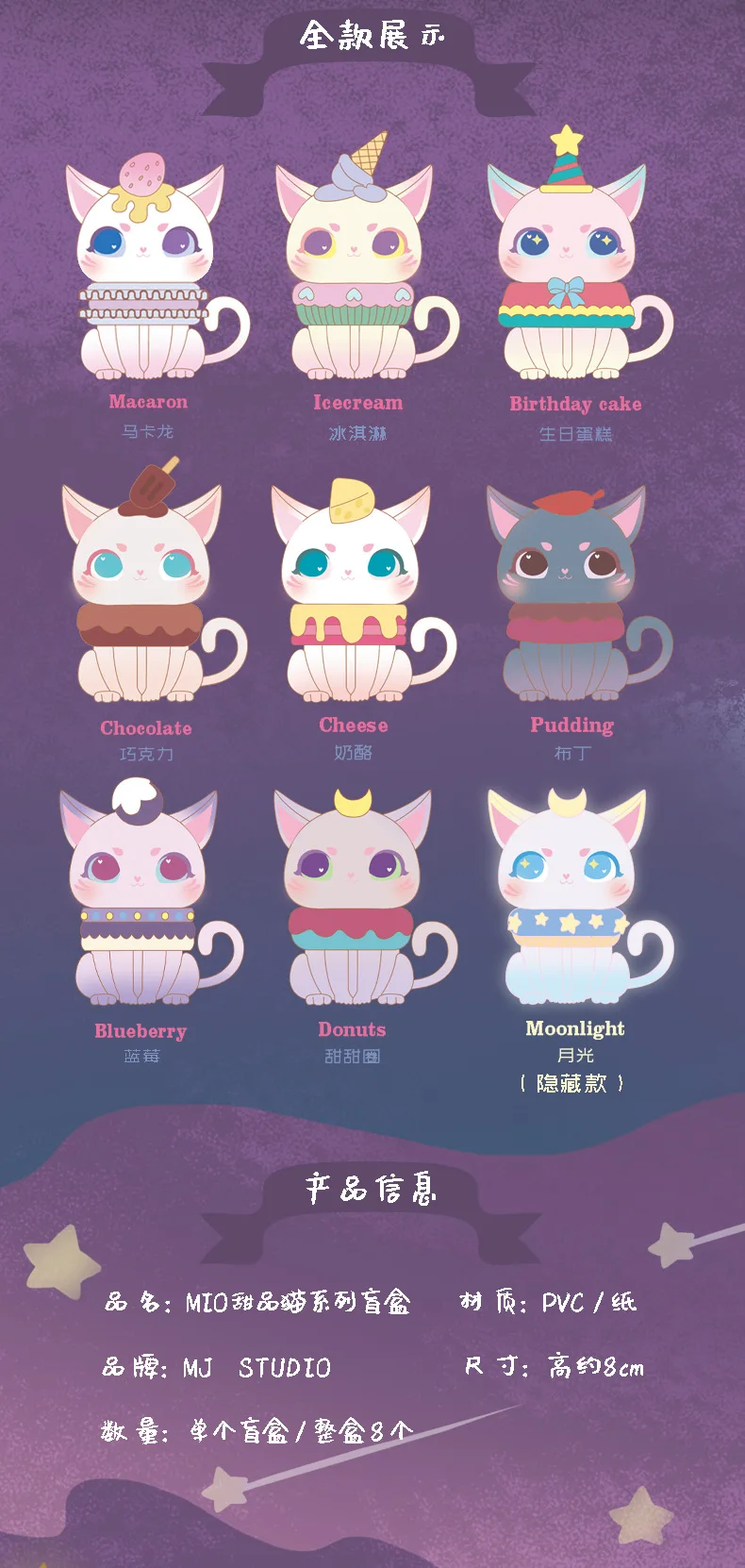 Surprise Doll Mio Teatime Series Cat Cartoon Blind Box Random Box Set Toys Figure Action Dessert Kawaii Cute Gifts For Girls Aliexpress Toys Hobbies