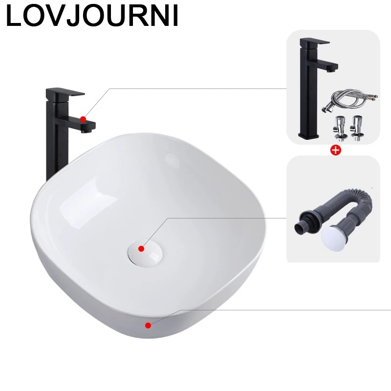 

Encimera Lavandino Umywalka Bacia Lavagem De Mano Bathroom Bowl Wastafel Para Bassin Sink Pia Lavabo Cuba Banheiro Washbasin