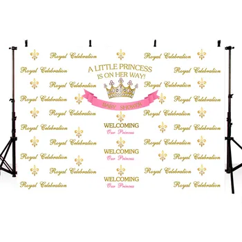 

TAIBO Vinyl Background Photography Imperial Crown Background Children Party Photo Studio Backdrop Photocall