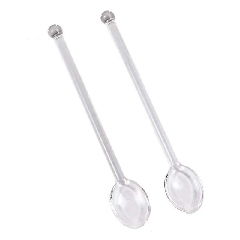 

1PC Glass Coffee Spoon Teaspoons Seasoning Spoon Tea Stirring Spoon Ice Cream Dessert Scoop Teaspoon Creative Flatware Gift