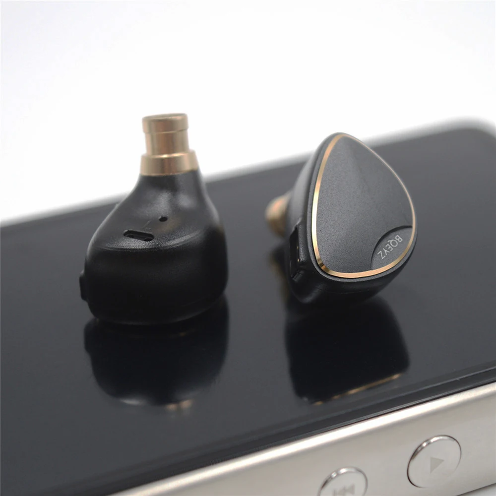 BQEYZ Весна 1 1BA+ капелек пьезоэлектрического+ Динамический драйвер Hybrid HiFi наушники-вкладыши с 2Pin 8 жильный кабель