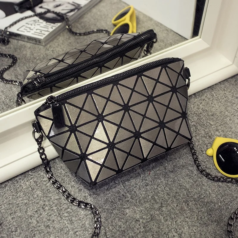 

Miffy er Geometry Laser WOMEN'S Bag Chain Shoulder Japanese Style Small mo square bag Star Celebrity Style Bag Free