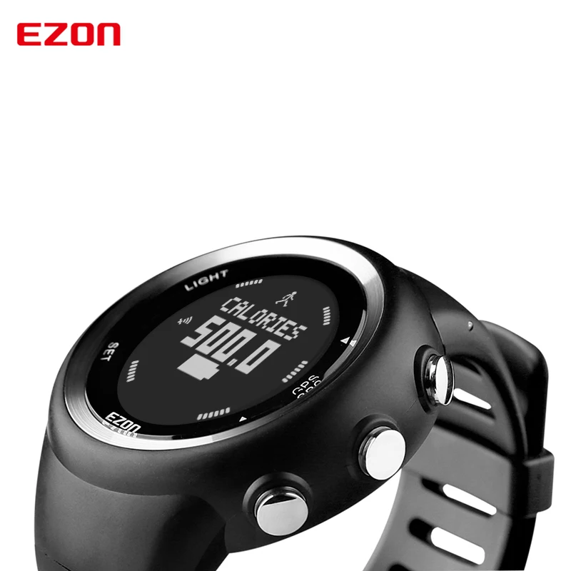 Relógio de Pulso Esportivo Digital Masculino Gps Relógio de Corrida Velocidade Distância Distância Calorias Queima Cronômetro à Prova Dágua até 50m Ezon-t031 - Image 5