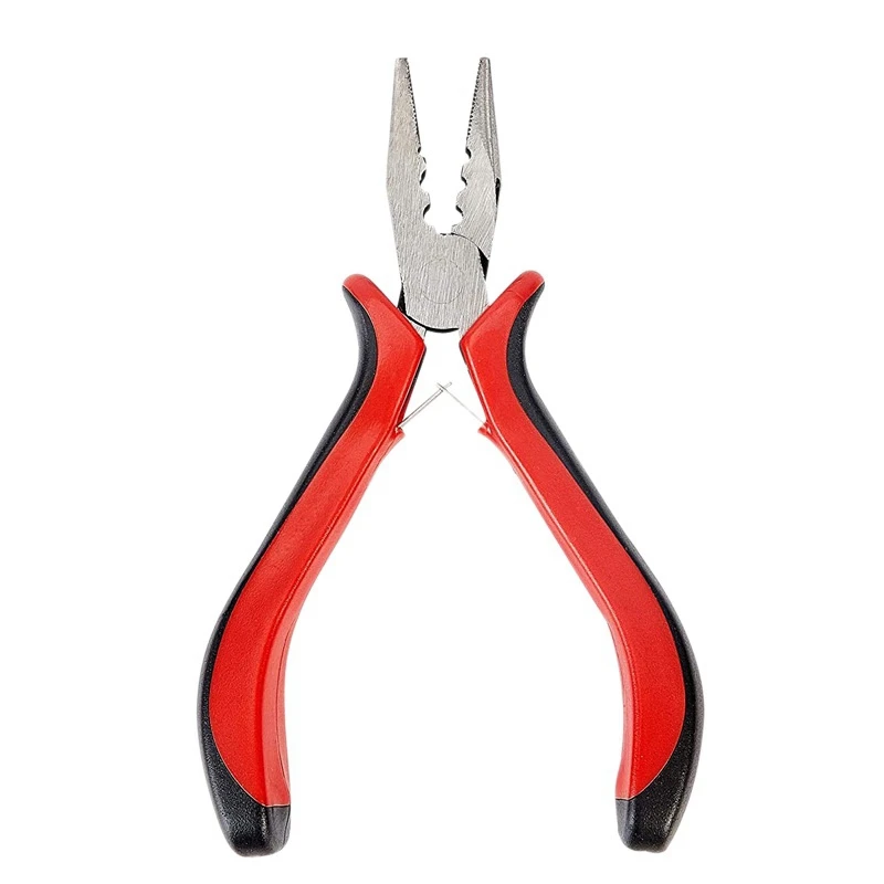 1 Pack 45 Steel Jewelry Bead Crimper Tools Crimping Press Plier for Jewelry Making Red network wire tester