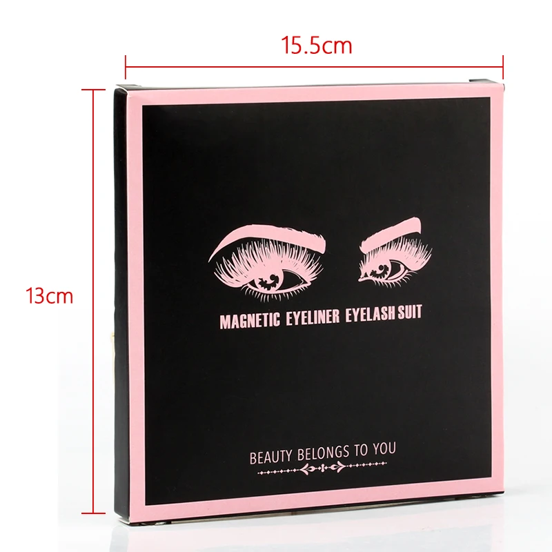 Magnetic Eyelashes False Lashes Repeated Use Waterproof Liquid Eyeliner With Tweezer Make Up Sets 1/3/4Pairs fake eyelashes