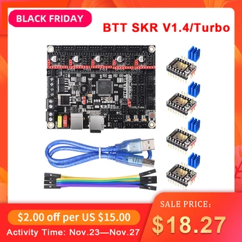 

BIGTREETECH BTT SKR V1.4 SKR V1.4 Turbo 32 Bit Control Board WIFI Module TMC2130 TMC2209 TMC2208UART Upgrade SKR V1.3 MKS GEN L