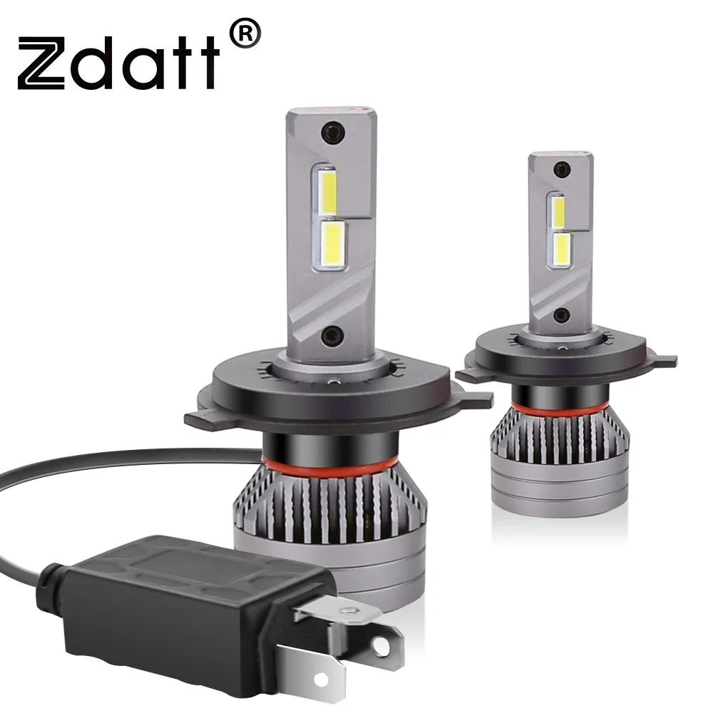 Zdatt Bulbs H7 H4 Led Car Headlights Canbus H1 H8 H9 H11 9005 HB3 9006 HB4 H13 90W 16000LM 24V 6500K Turbo CSP Car Head Light