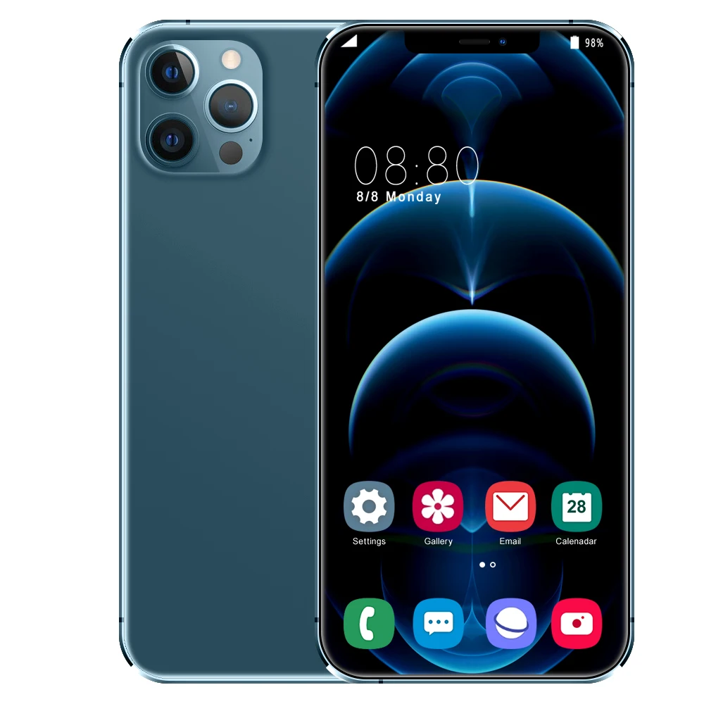 Desbloqueado versão global telefones android smartphone 6.7 Polegada celular duplo sim 4g celular móvel inteligente impressão digital rosto desbloqueio