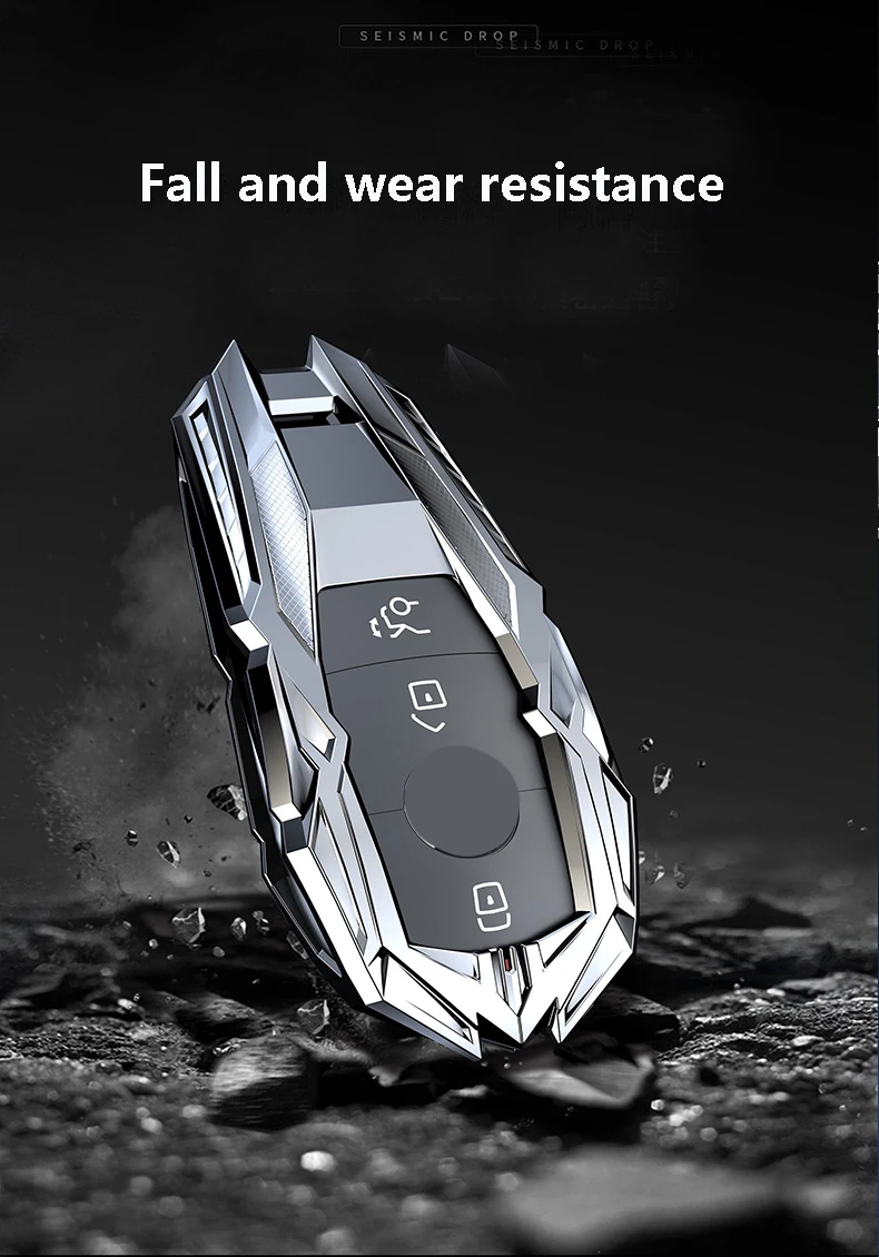 Car Key Cover shell Case For Mercedes Benz AMG A C E S series E200L E300L C260L S320L GLK a200l glc E260 W204 W212 W176 CLA GLA