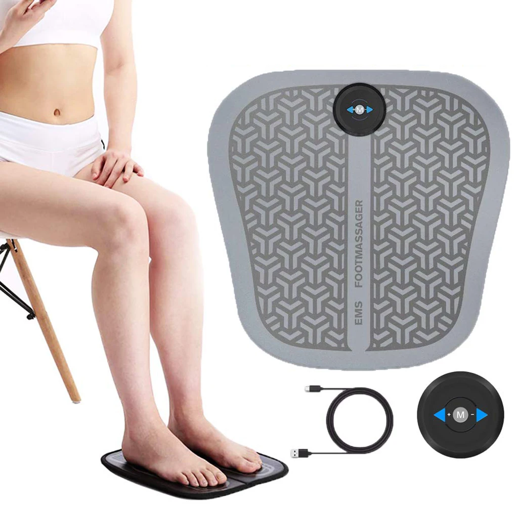 

Portable Feet Massage Mat USB Rechargeable Foot Electric Stimulator Massager Pad Multifunctional Massage Machine