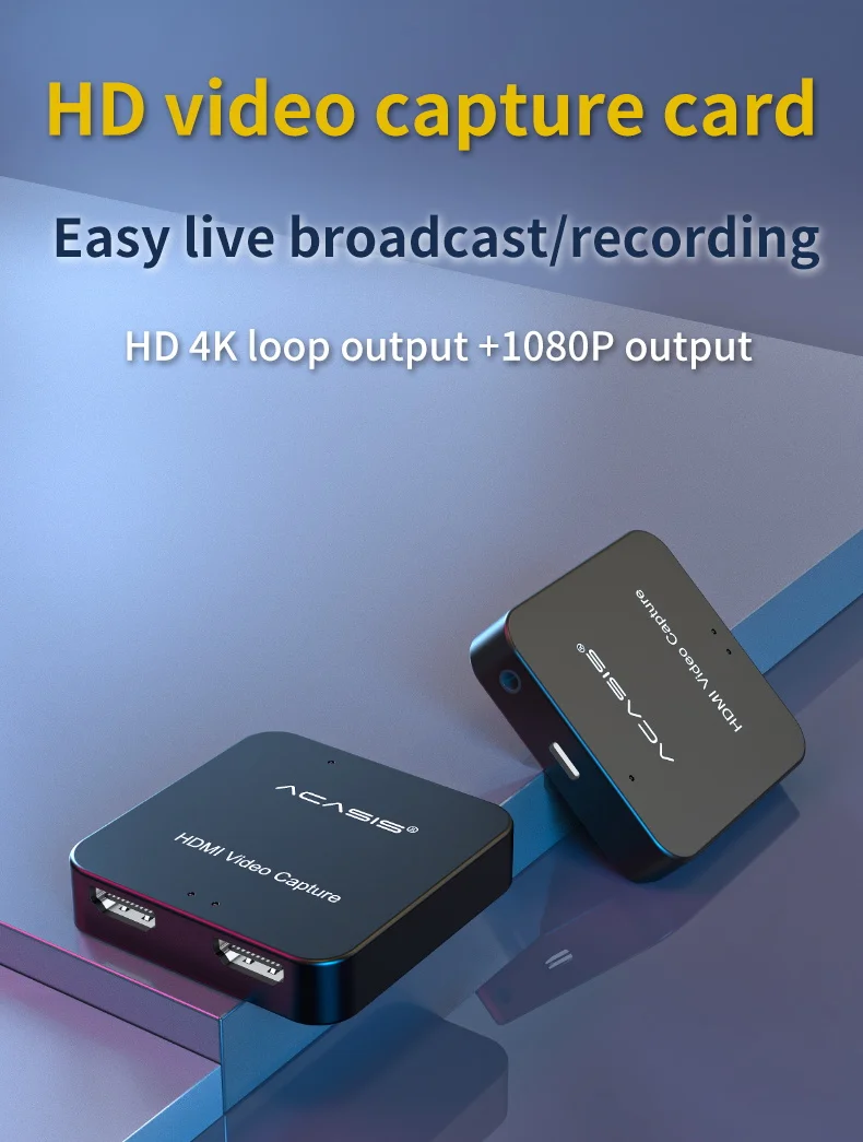 ACASIS 4K HDMI Video Record Box for PS4 Game DVD Camcorder HD Camera Recording Live Streaming