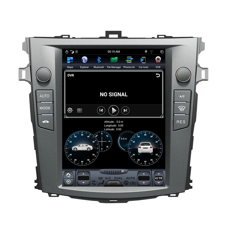 Android 9,0 Tesla стиль 10,4 ''вертикальный экран Автомобильный gps навигатор для TOYOTA Corolla 2007-2013 DSP головное мультимедийное радио плеер
